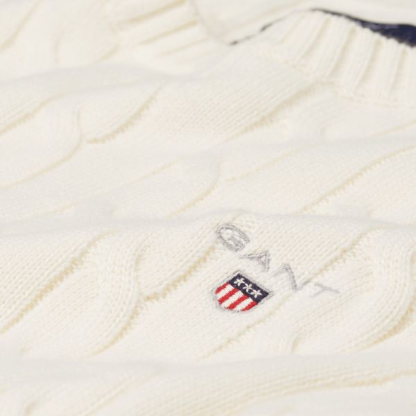 GANT Cotton Cable Crew Sweater