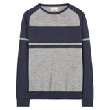 Diamond G Striped Crew Sweater