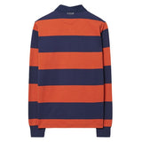 Long-Sleeved Bar Striped Rugby Shirt
