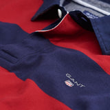Long-Sleeved Bar Striped Rugby Shirt
