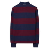 Long-Sleeved Bar Striped Rugby Shirt