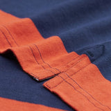 Long-Sleeved Bar Striped Rugby Shirt