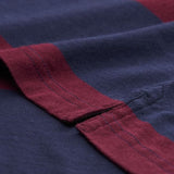 Long-Sleeved Bar Striped Rugby Shirt