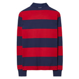 Long-Sleeved Bar Striped Rugby Shirt