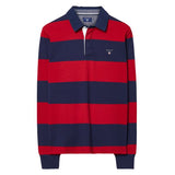 Long-Sleeved Bar Striped Rugby Shirt
