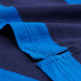 Long-Sleeved Bar Striped Rugby Shirt