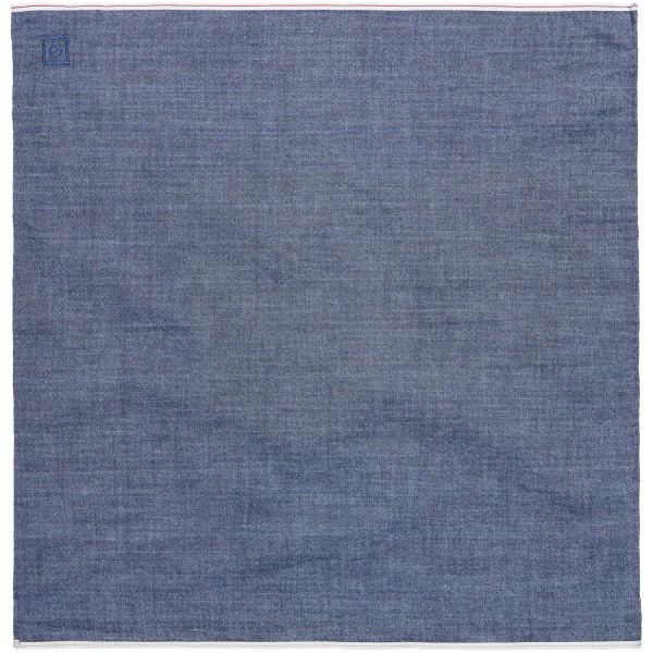 Selvage Madras Pocket Square