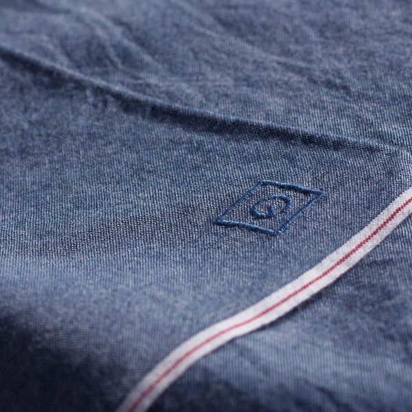 Selvage Madras Pocket Square