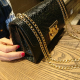 Fashion Ladies Crocodile Flap Bag