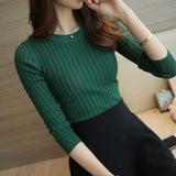 Women Sweater Pullover Winter Green Red Black