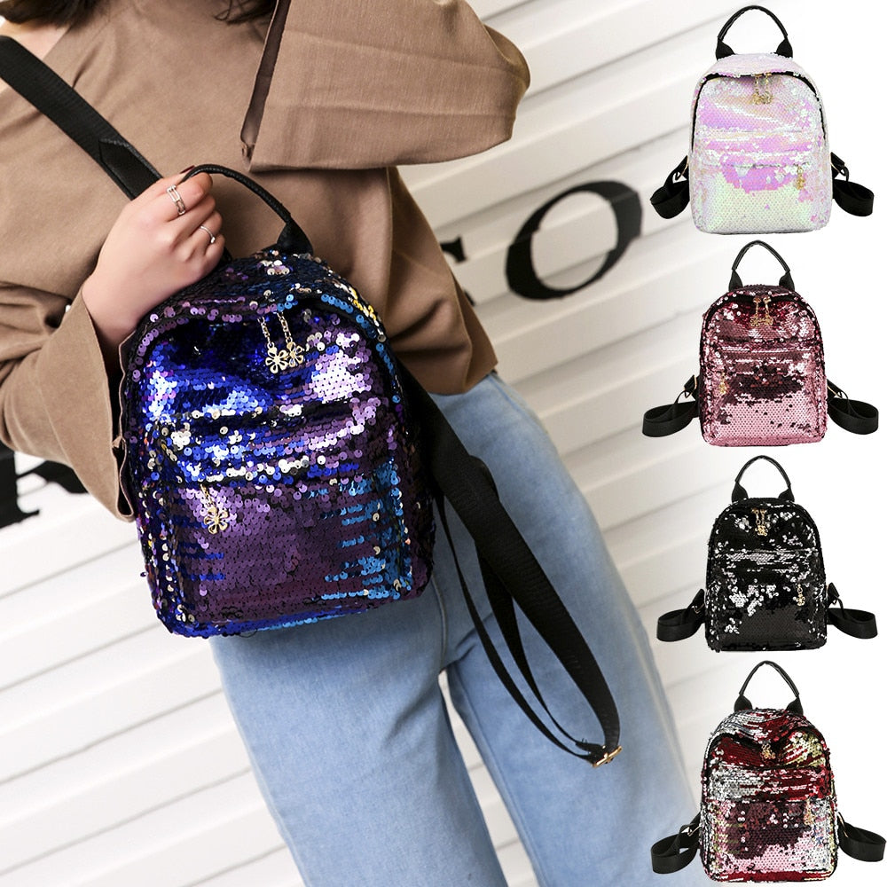 Women's Shinning Glitter Bling Backpack