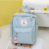 Preppy Waterproof Nylon Women Backpack