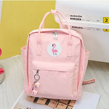 Preppy Waterproof Nylon Women Backpack