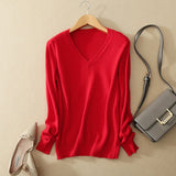 Sweater V-Neck Women Fashion