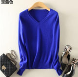 Sweater V-Neck Women Fashion