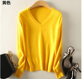 Sweater V-Neck Women Fashion