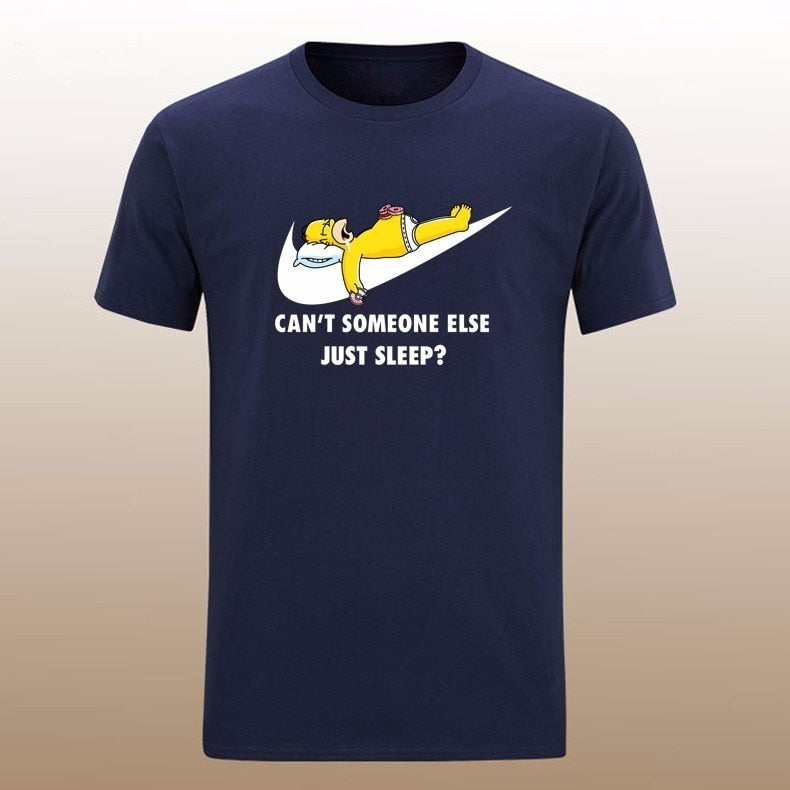 Men's t shirts JUST SLEEP Print Cool Tee shirt