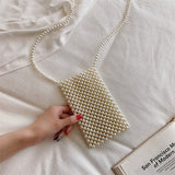 Brand Hand-woven Pearl Bags Lady
