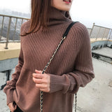 turtleneck sweater ladies winter pullover