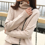 turtleneck sweater ladies winter pullover