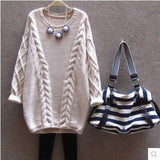 Korean loose code neck pullover